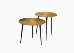 Sunburst Casted Tables (Set Of 2)