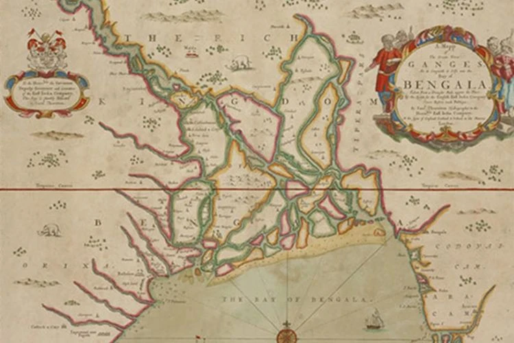 A Nautical Chart Of Great River Ganges Into The Bay Of Bengala - Image 2
