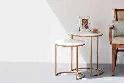 Adam Marble Nesting Tables (Set Of 2)