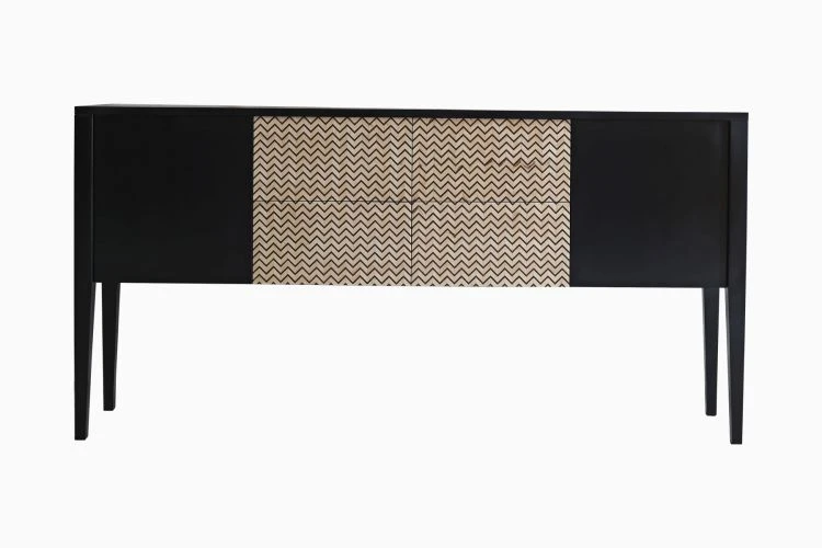 Black Inlay Dining Console