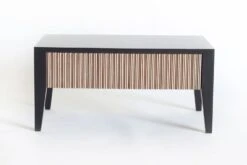 Black Inlay Side Table