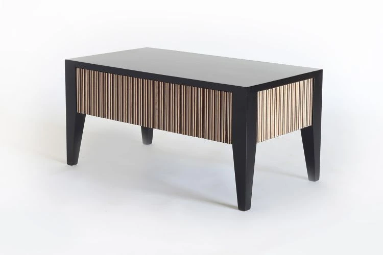 Black Inlay Side Table - Image 2
