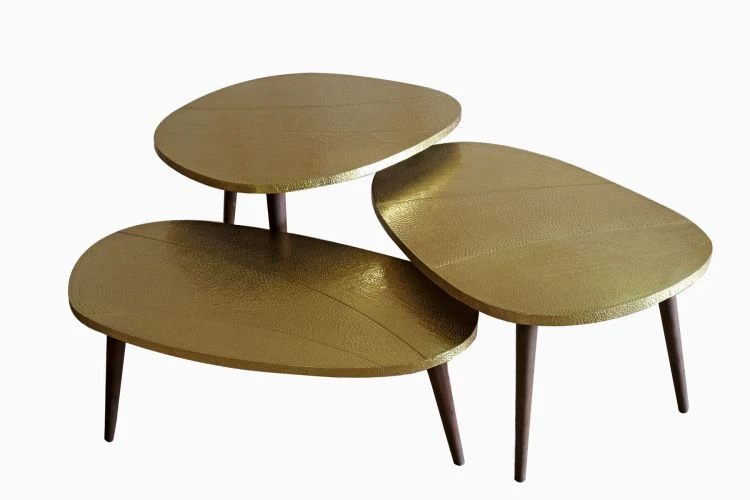 Brass Pebble Table - Image 5