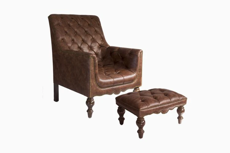 Churchill Reading Chair With Footstool
