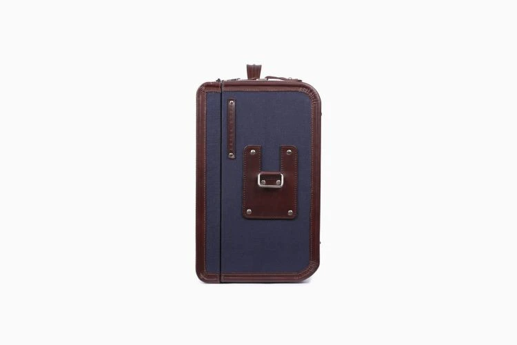 Westgarth Trunk - Navy Blue Canvas - Image 4