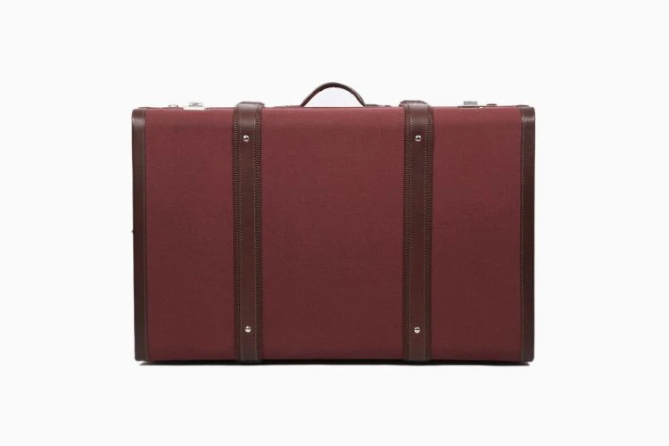 Westgarth Trunk - Maroon Canvas - Image 2
