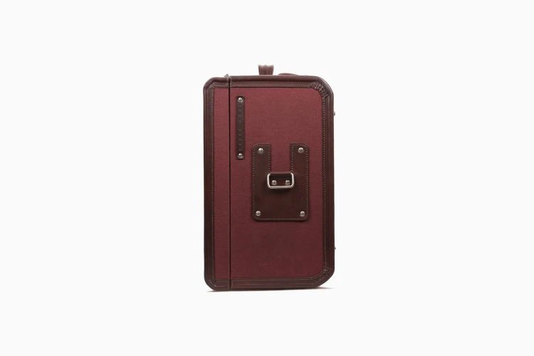 Westgarth Trunk - Maroon Canvas - Image 4