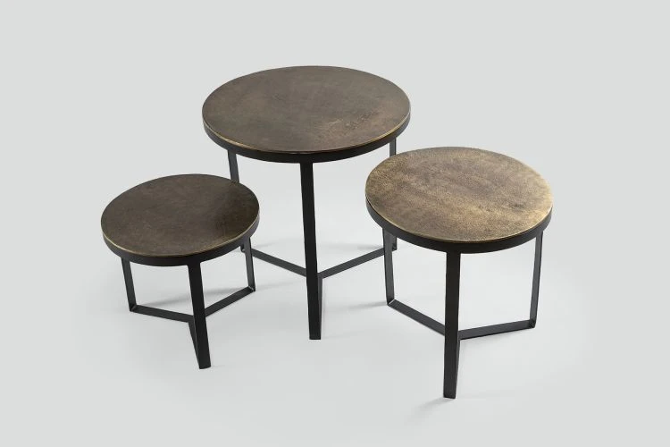 Round Nesting Coffee Tables - Set Of 3 - Image 2