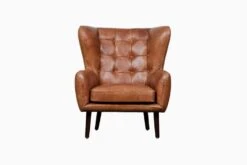 Dorchester Curved Wing Chair - Vintage Italian