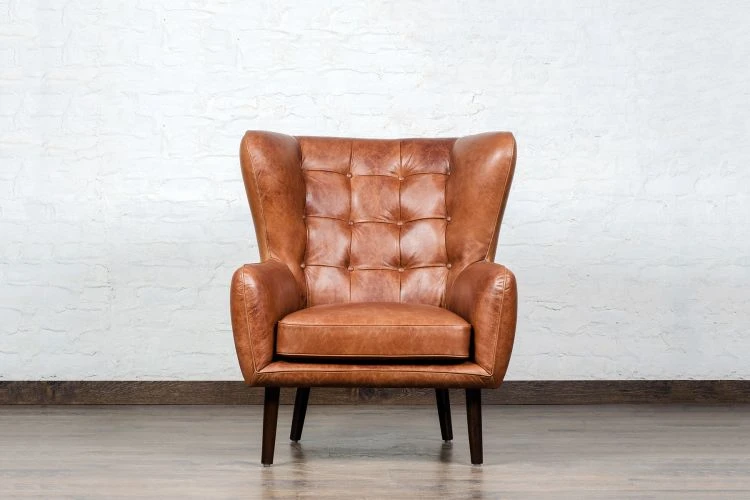 Dorchester Curved Wing Chair - Vintage Italian - Image 8