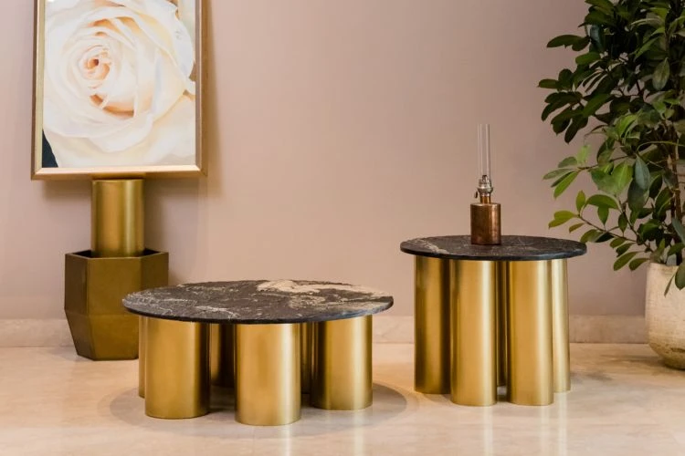 Elan Celeste Marble Coffee Table - Image 3