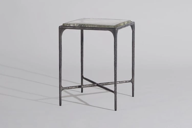 Forged Ice Slate Side Table - Image 4