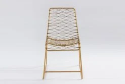Gold Wireframe Chair