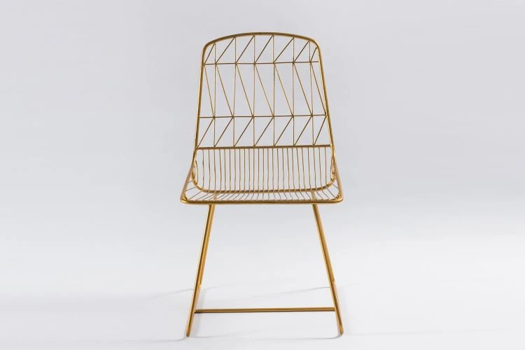 Gold Criss Cross Chair