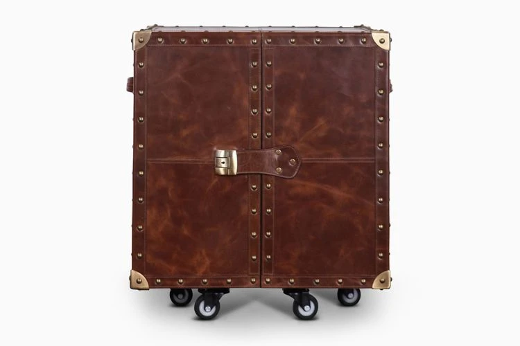 Heritage Mini Trunk Bar : Vintage Brown