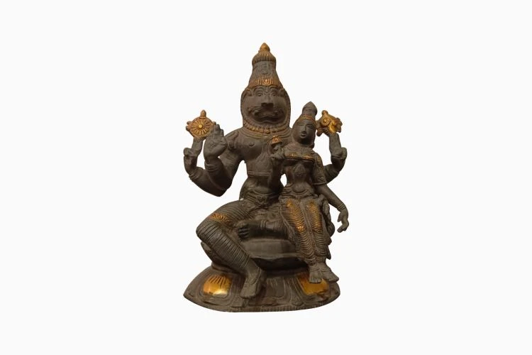 Lakshmi With Narsihma Avatar Of Vishnu