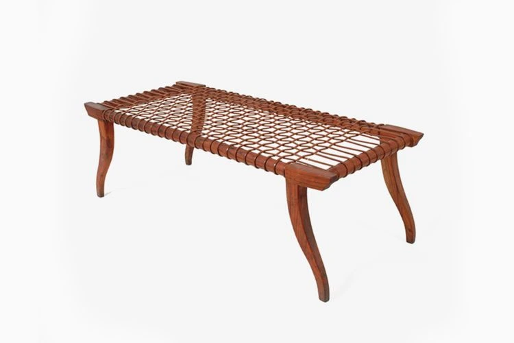 Leather Strap Bench - Image 2