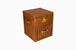 Trunk Side Table - Brown