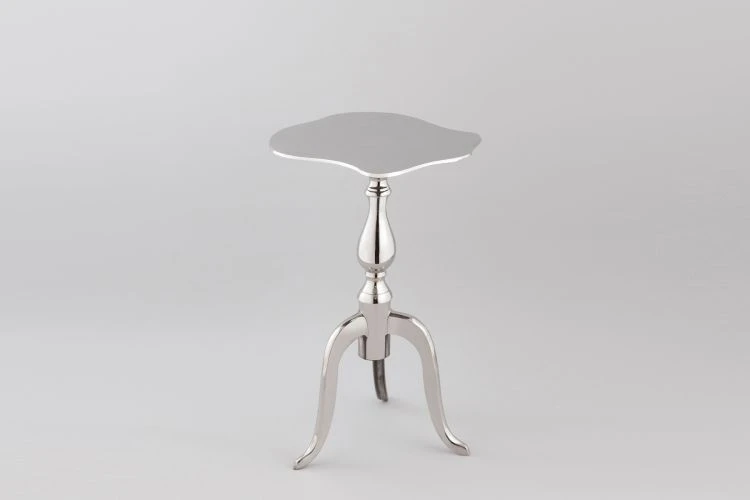 Nickel Sculptural Side Table