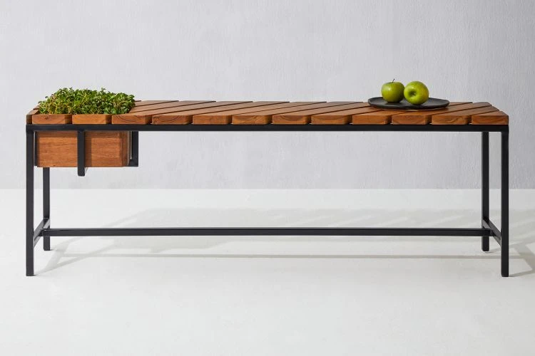 Parallel Lines Planter Bench - Image 2