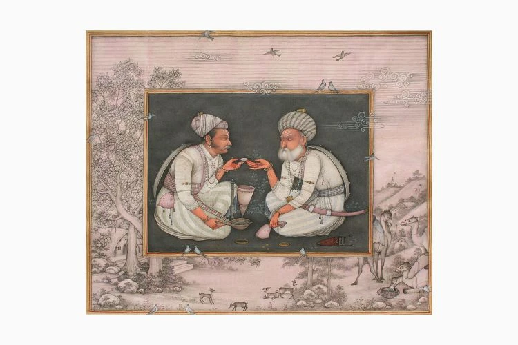 Rajput Warrior Having Opium