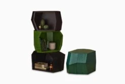 Rocks Bookshelf, Seating, Table- Set Of 4