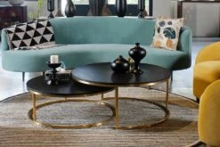 Round Nesting Coffee Tables - Set Of 2