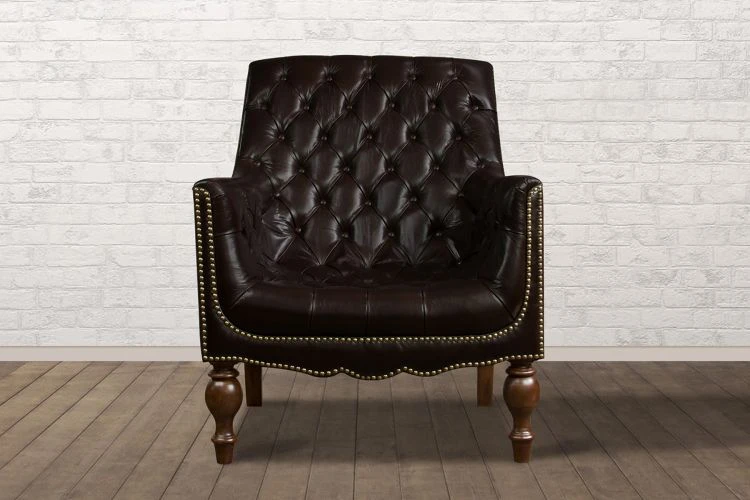 Churchill Reading Chair With Footstool - Image 9