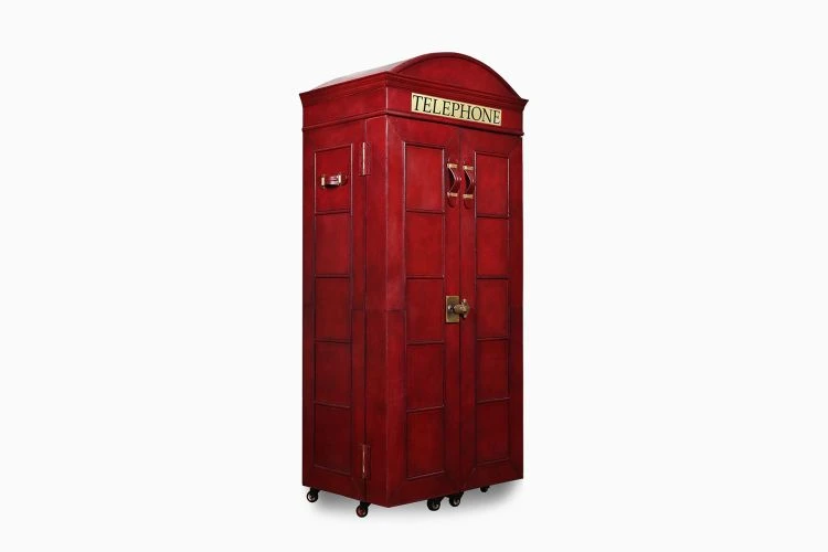 London Telephone Booth Portable Bar - Image 2