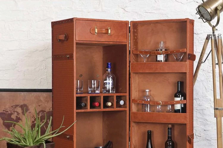 Single Door Club Bar - Tan - Image 9