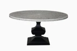 Pamir Inlay Pedestal Dining Table