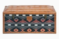 Traditional Textile Seating Cum Storage Trunk