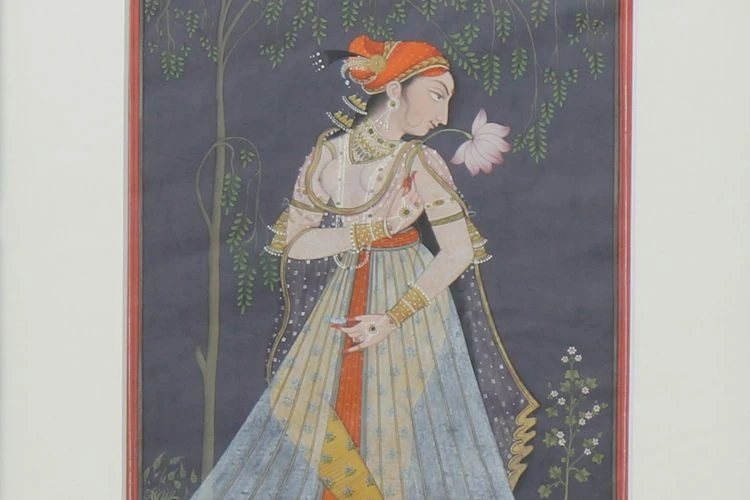 Mughal Miniature Artwork (With Frame) - Image 2