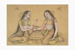 Women Grinding Wheat