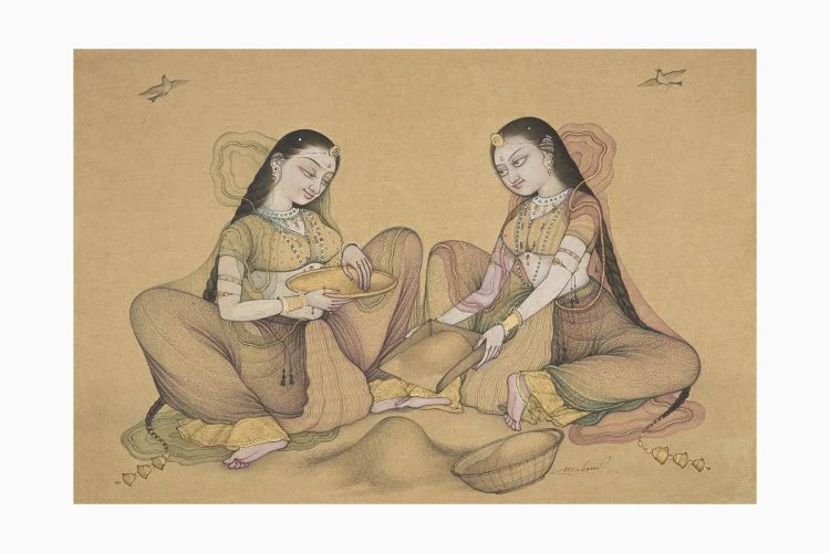 Women Winnowing Grains